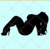 Thick mudflap girl SVG, Thick AF Svg, Thick Curvy Mudflap Girl silhouette svg