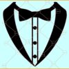 Tuxedo with Bow Tie svg, Tuxedo SVG, Wedding SVG, Groom SVG, Suit Tie svg