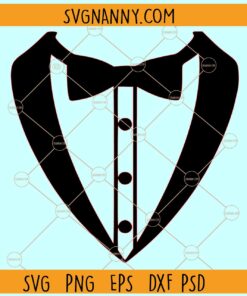 Tuxedo with Bow Tie svg, Tuxedo SVG, Wedding SVG, Groom SVG, Suit Tie svg