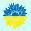 Ukrainian flag sunflower SVG, Ukraine Rainbow SVG, Support Ukraine svg, Peace Love SVG