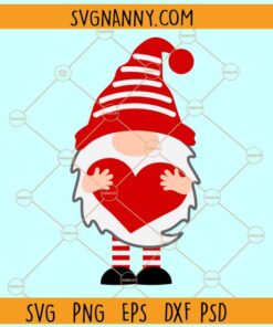 Valentine gnome svg, Gnome Valentine svg, Valentine's Day Gnome svg, Valentine's Day svg file