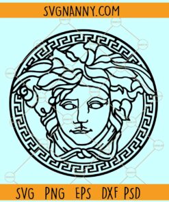 Versace Medusa SVG, Medusa Svg, Greek mythology svg, Medusa head svg