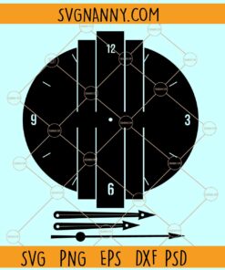 Wall clock silhouette with clock hands svg, ,clock svg, time svg, The wall clock svg