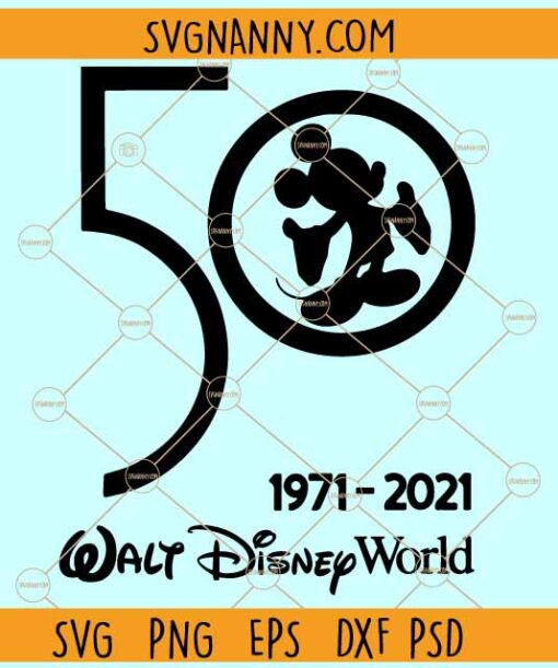 Walt Disney World 50th Anniversary svg, Walt Disney World 50th Anniversary svg
