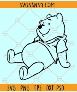 Winnie the pooh svg, Classic Winnie The Pooh Svg, Winnie The Pooh Outline svg, Classic Pooh svg