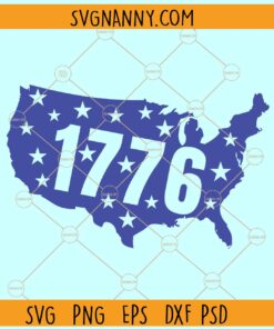 1776 USA Map SVG, 1776 Map Svg, 1776 SVG, Independence day Svg