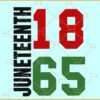 1865 Juneteenth SVG, Juneteenth 1865 SVG, Independence Day SVG