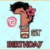 1st Birthday Moana SVG, Baby Moana Birthday Svg, baby Moana One SVG