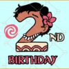2nd Birthday Moana SVG, Baby Moana 2nd Birthday Svg, Baby Moana two SVG