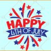 4th of July SVG free, American flag svg free, 4th of July fireworks svg free