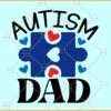 Autism dad puzzle piece svg, Autism Awareness Svg, Puzzle Piece Svg