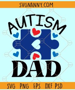 Autism dad puzzle piece svg, Autism Awareness Svg, Puzzle Piece Svg