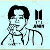 BTS Jimin SVG, Bangtan SVG, BTS Jimin Clipart svg,  jimin svg