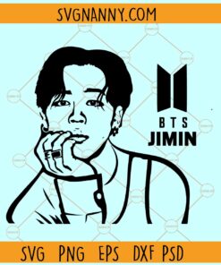 BTS Jimin SVG, Bangtan SVG, BTS Jimin Clipart svg,  jimin svg