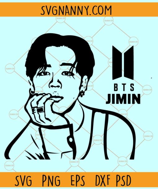 BTS Jimin SVG, Bangtan SVG, BTS Jimin Clipart svg,  jimin svg