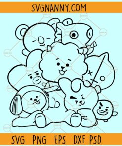 BTS friends SVG, Bts Army Love Bts Svg, BTS Friends PNG, Bts Svg, jungkook svg