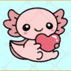 Baby Axolotl SVG, Axolotl svg, cute axolotl svg, baby axolotl clipart svg