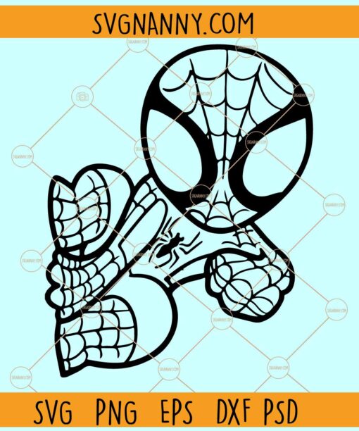 Baby Spiderman SVG, Superhero Svg, Spiderman SVG, Superhero Spiderman SVG