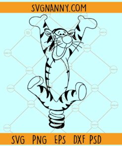 Bouncing Tiger SVG, Winnie The Pooh SVG, Tiger svg, Tigger SVG, Tigger Clip Art SVG