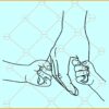 Dad holding 2 kids hands SVG, dad 2 kids svg, father of 2 kids svg