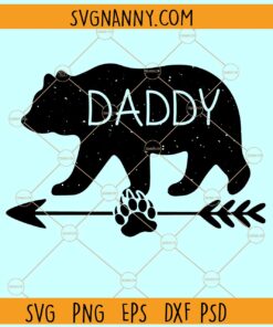 Daddy bear paw arrow svg, Papa Bear svg, Papa Bear clipart svg