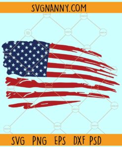 Distressed American flag Clip Art svg, American Flag SVG, USA Flag svg