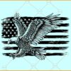 Eagle With American Flag SVG, American Flag Svg, Eagle Svg, Eagle Through Flag Svg