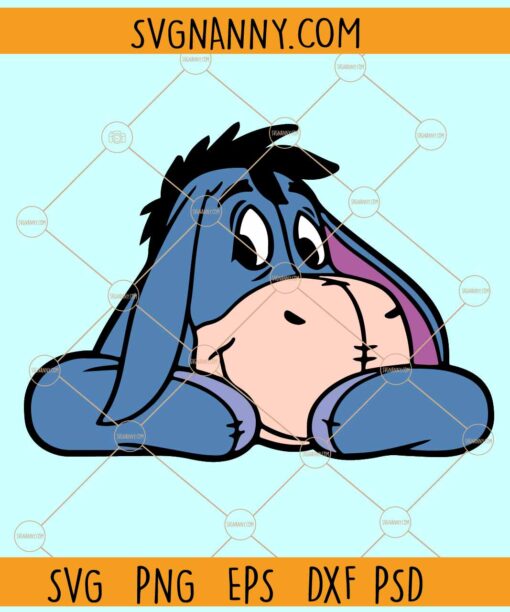 Eeyore donkey SVG, Eeyore Donkey Winnie the Pooh Svg, Cartoon Svg, Eeyore Donkey png