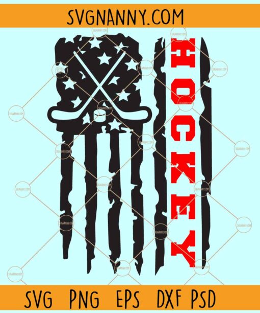 Hockey Flag SVG, Hockey US Flag Svg, Hockey American Flag svg, Hockey Flag png