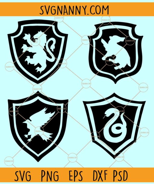 House Crests SVG, Hogwarts Legacy Houses SVG, Wizardly Houses SVG