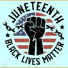 Juneteenth Black lives matter svg, BLM Svg, Juneteenth Svg, Black History Svg