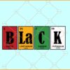 Juneteenth Periodic table SVG, Unapologetically black SVG, Juneteenth SVG files
