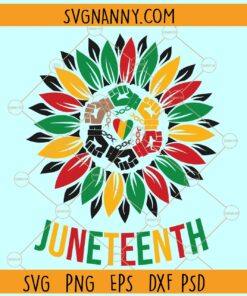 Juneteenth sunflower svg, BLM Svg, Juneteenth Svg, Black History Svg