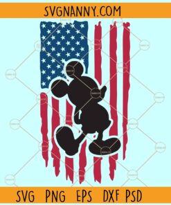 Mickey American flag SVG, Disney Mickey USA Flag Svg, Disney 4th of July Svg