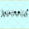 Mickey and friends SVG, Disney friends svg, disney svg, mickey svg, friends svg