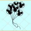 Mouse ears Balloons SVG, Mickey mouse svg, Disney Birthday svg, Disney svg