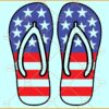 Patriotic Flip-flops SVG, American Flip flops SVG, American Flag svg