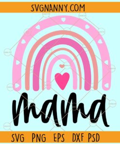 Rainbow mama svg, Mama Rainbow svg, Mother's Day Rainbow Svg, Mama svg