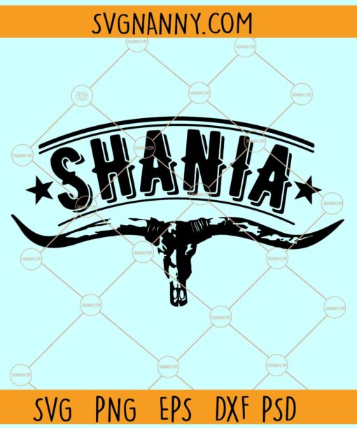 Shania bull skull SVG, Shania Cow Skull PNG, Bull skull svg, Cow skull svg