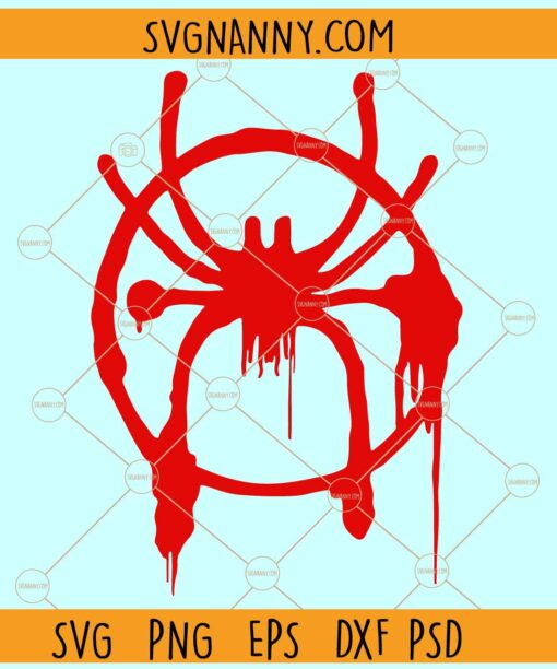 Spiderman logo drip SVG, Spiderman Logo svg, Spiderman SVG, Spiderman Shirt svg