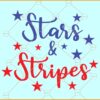 Stars & Stripes SVG, American Flag Stars SVG, Red White Blue Svg, America SVG