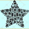 Super Mario Mosaic style SVG, Star Super Mario Mosaic Style SVG, Star Mosaic Style SVG