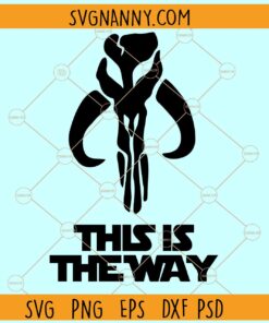 This is The Way Mythosaur skull SVG, Star wars boba fett SVG, Mythosaur Skull SVG