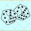 Two dice SVG, Dice svg, two dice png, casino svg, gamble svg