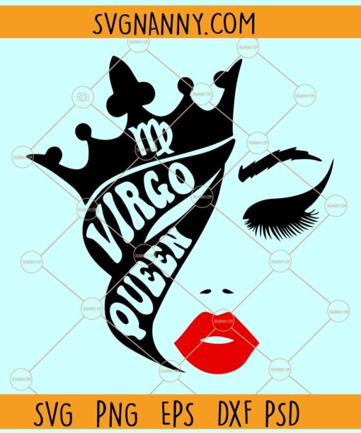 Virgo queen SVG, Zodiac Star Sign svg, Birthday Queen svg, Birthday Shirt svg