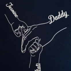 dad holding 2 kids svg