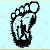 Alien and Bigfoot SVG, Bigfoot and alien SVG, Bigfoot Sasquatch SVG, Alien abduction svg