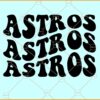 Astros retro wavy SVG, Astros SVG, Astros Houston Baseball SVG