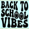 Back to school vibes SVG, Wavy Text SVG, Back to school Shirt SVG, Back to school SVG