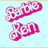 Barbie Ken SVG, Pink Baby Doll SVG, Barbie Logo SVG, Barbie SVG File